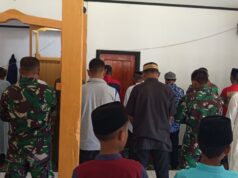 Tingkatkan Iman dan Taqwa, Satgas TMMD 129 Kodim 1505/Tidore Tunaikan Shalat Jumat Bersama Warga