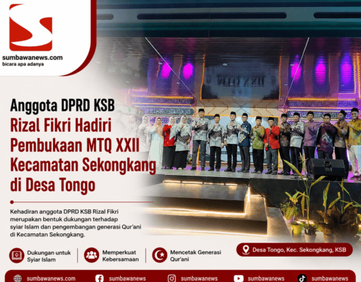Anggota DPRD KSB Rizal Fikri Hadiri Pembukaan MTQ XXII Kecamatan Sekongkang di Desa Tongo