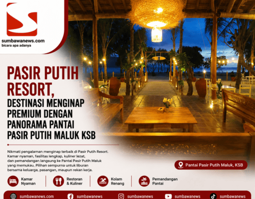 Pasir Putih Resort, Destinasi Menginap Premium dengan Panorama Pantai Pasir Putih Maluk KSB