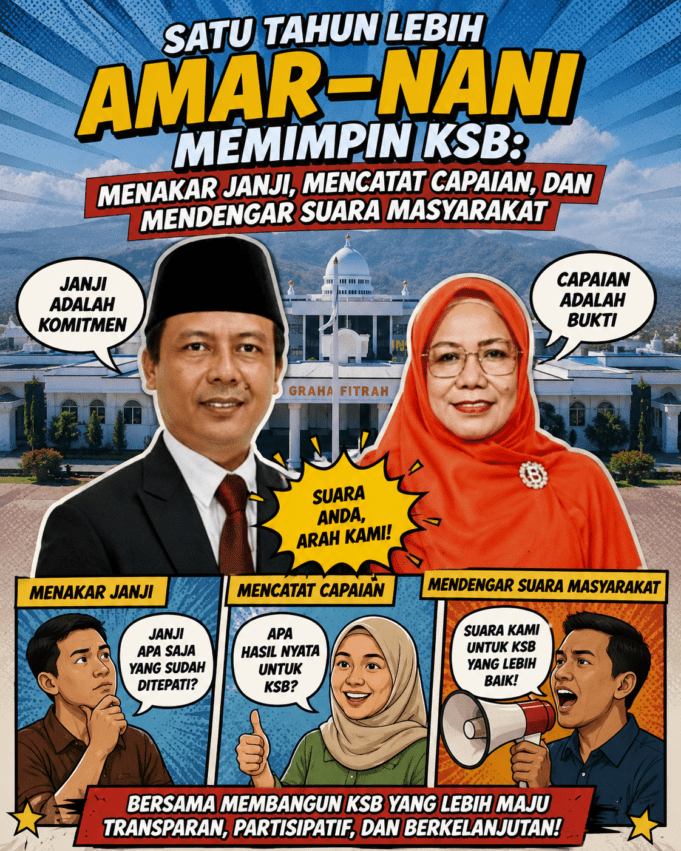 Satu Tahun Lebih Amar–Nani Memimpin KSB: Menakar Janji, Mencatat Capaian, dan Mendengar Suara Masyarakat
