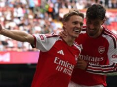 Arsenal Hancurkan Man City 3-0, Odegaard Targetkan Trofi Lebih Banyak