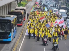 BEM UI Gelar Aksi di Bundaran HI, Tuntut Kemerdekaan yang Sesungguhnya