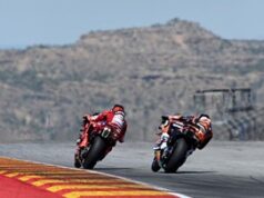 Bezzecchi Raih Podium Pertama, Marquez Menang Ketat di Aragon 2026