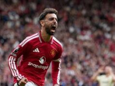 Bruno Fernandes Hattrick Bawa MU Menang Tipis atas Ipswich