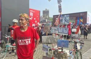 Fahrudin, Anak Veteran, Gowes dari Palmerah ke Monas Setiap HUT RI