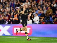 Haaland Pecahkan Duka, Cetak Brace dan Elus Rambut Cepak Usai Gol