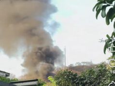 Kepulan Asap Hitam Gegerkan Warga Maluk, Diduga Berasal dari Area Tambang PT AMNT