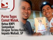 Purna Tugas Camat Maluk, Ketua KNPI Sampaikan Ucapan Terima Kasih kepada Muliadi, SP