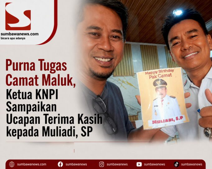 Purna Tugas Camat Maluk, Ketua KNPI Sampaikan Ucapan Terima Kasih kepada Muliadi, SP