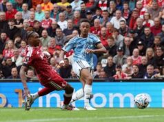 Liverpool Tertinggal 0-1 dari Nottingham Forest di Babak Pertama