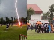 Pemain Thailand Safwan Awae Tewas Tersambar Petir di Lapangan