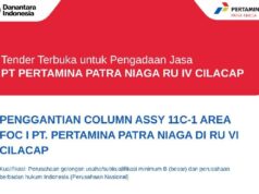 Pertamina Patra Niaga Buka Tender Penggantian Column Assy 11C di RU Cilacap