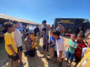 Polri Gelar Trauma Healing bagi Anak Pengungsi Gempa NTT