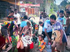 Koramil 1710-07/Mapurujaya Salurkan Bantuan Air Bersih untuk Warga Kampung Mwuare