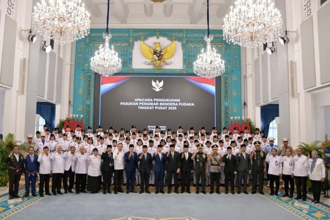 Panglima TNI Hadiri Pengukuhan Paskibraka Tingkat Pusat Tahun 2026