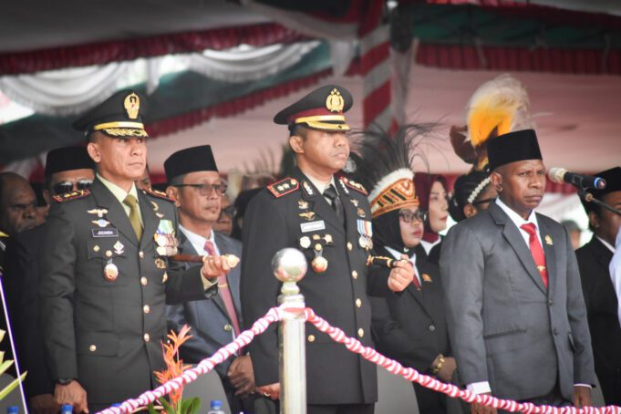 Semangat Kemerdekaan, Dandim 1710/Mimika Hadiri Upacara HUT ke-81 RI di Timika