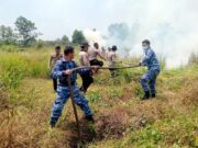 Komandan Lanud Sjamsudin Noor Pimpin Langsung Pemadaman Kebakaran Hutan dan Lahan di Kalimantan Selatan