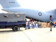 Mendukung Penuh Penanganan Karhutla, TNI AU Terbangkan A-400M Bawa Bantuan Presiden RI Yang Dikirim oleh Kemhan-Kementan