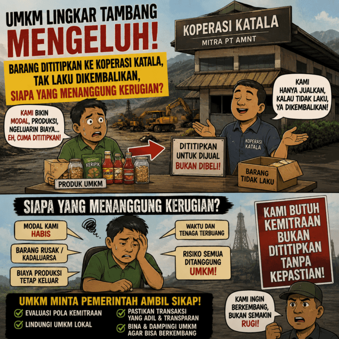 UMKM Lingkar Tambang Mengeluh: Barang Dititipkan ke Koperasi Katala, Tak Laku Dikembalikan, Siapa yang Menanggung Kerugian?