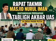 Rapat Takmir Masjid Nurul Iman Matangkan Persiapan Tabligh Akbar UAS di Desa Pasir Putih