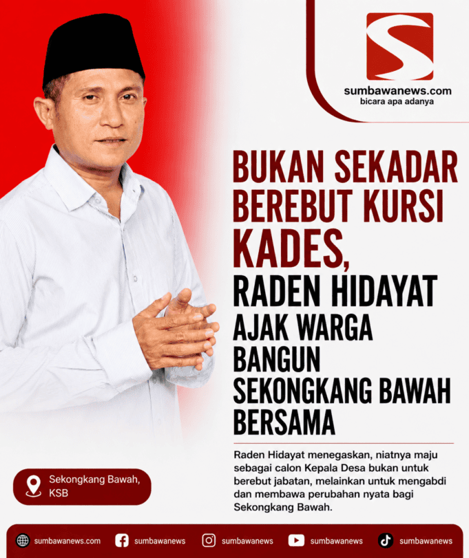 Bukan Sekadar Berebut Kursi Kades, Raden Hidayat Ajak Warga Bangun Sekongkang Bawah Bersama
