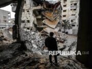 Bangunan Runtuh di Gaza Timbun 50 Anak-Anak