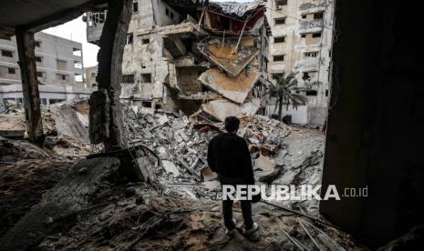 Bangunan-Runtuh-di-Gaza-Timbun-50-Anak-Anak