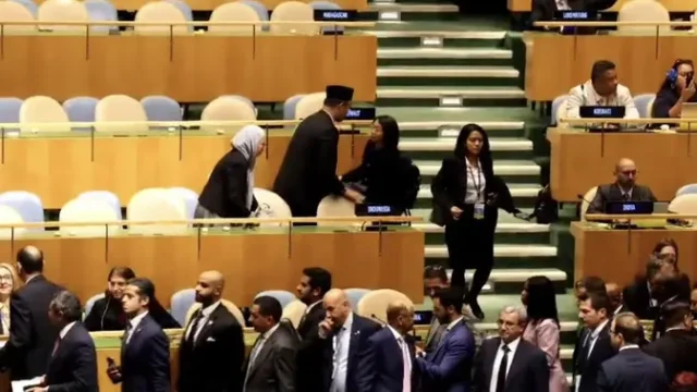 Delegasi-Indonesia-Walk-Out-Saat-Netanyahu-Berpidato-di-PBB
