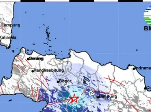 Gempa M 4,3 Guncang Cianjur, Getaran Dirasakan Hingga Sukabumi dan Cibubur