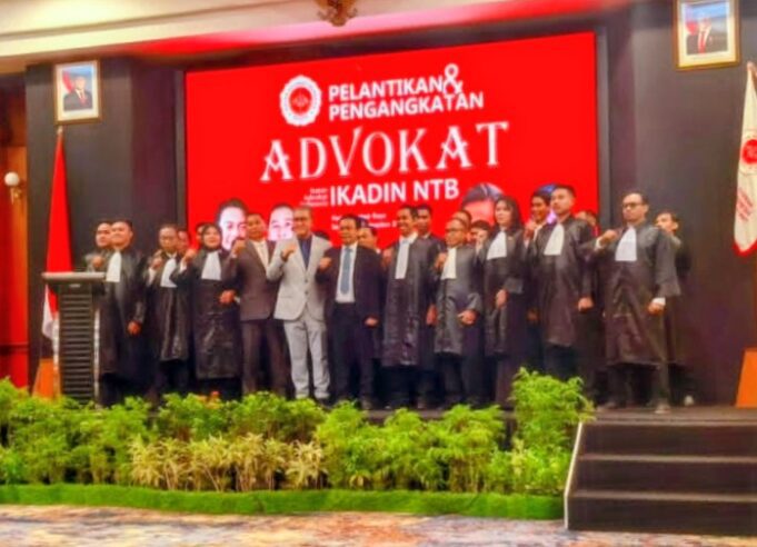Perkuat Akses Keadilan, IKADIN NTB Kukuhkan 25 Advokat Baru