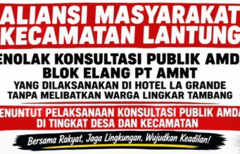 Akan Gelar Aksi, Aliansi Masyarakat Kecamatan Lantung Tolak Konsultasi Publik AMDAL PT AMNT