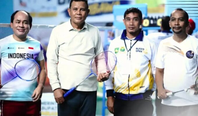 Bupati Buka Kejuaraan Bulu Tangkis Bupati Open 2026