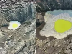 Kawah Anak Krakatau Tampil Mirip Telur Ceplok, Ini Penjelasan Ahli