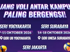 MOJI Luncurkan Liga Voli Mahasiswa 2026, 36 Tim Bersaing di Tiga Kota