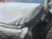 Mobil Listrik Tabrak Trotoar dan Fasilitas Umum di Jaksel