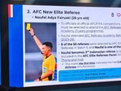 Naufal Adya Fairuski Tembus Status AFC New Elite Referee, Terbuka Jalan ke Piala Dunia