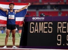 Puripol Boonson Pecahkan Rekor Asian Games dengan Lari 9,90 Detik