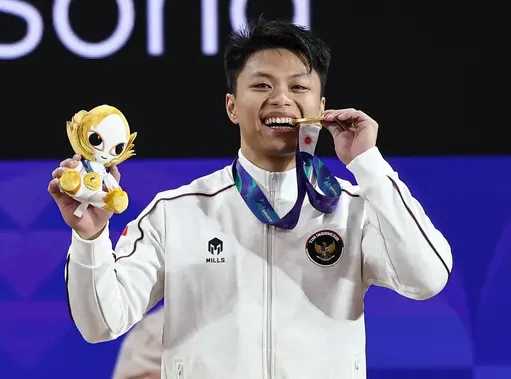Rahmat Erwin Abdullah Bawa Emas Kedua Indonesia di Asian Games 2026