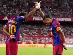 Raphinha Hattrick, Barcelona Kalahkan Sevilla 3-1 di Kandang Lawan