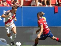Rayo Vallecano Imbangi Osasuna 1-1, Budimir Cetak Gol Spektakuler