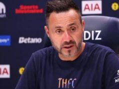 Tottenham Mandul, De Zerbi Akui Tim Belum Siap Penuh