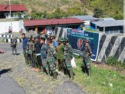 HUT TNI Ke-81 Tahun 2026, Kodim 1714/Puncak Jaya : TNI Peduli Sampah Bersama Masyarakat