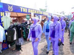 Waketum Dharma Pertiwi Buka Bazar TNI, Semarakkan HUT ke-81 TNI