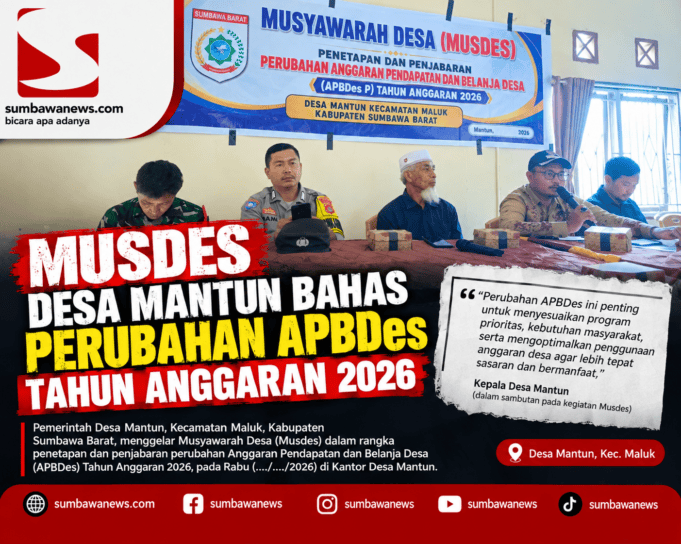 Musdes Desa Mantun Bahas Perubahan APBDes Tahun Anggaran 2026
