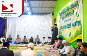 Camat Maluk Hadiri Istighotsah HUT Desa Mantun ke-18
