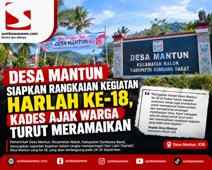 Desa Mantun Siapkan Rangkaian Kegiatan Harlah ke-18, Kades Ajak Warga Turut Meramaikan