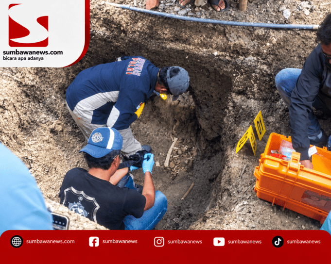 Tim Identifikasi Polres Sumbawa Barat Gerak Cepat Tangani Penemuan Tengkorak Manusia di Desa Mantun