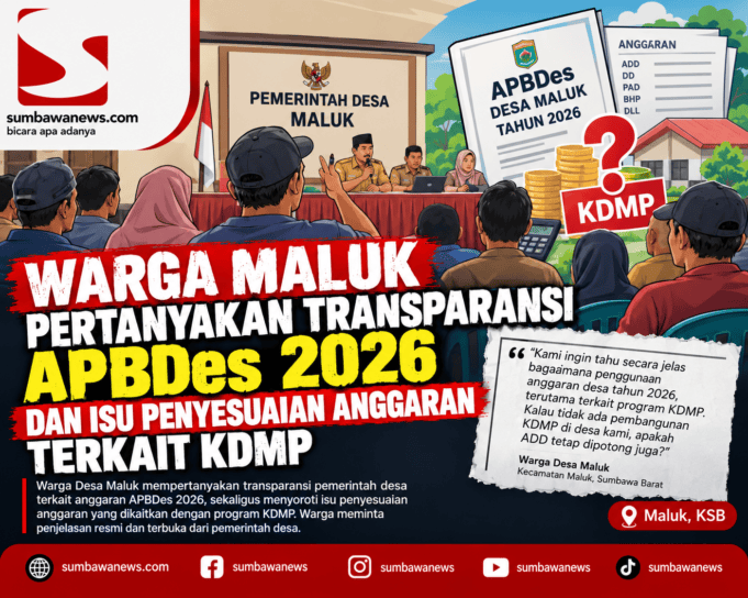 Warga Maluk Pertanyakan Transparansi APBDes 2026 dan Isu Penyesuaian Anggaran Terkait KDMP