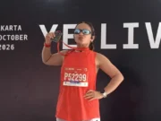 Amel Carla Raih Finis Kuat di Jakarta Running Festival 2026