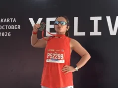 Amel Carla Raih Finis Kuat di Jakarta Running Festival 2026